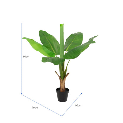 Potted Artificial Banana Tree 90cm - Image 4