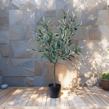 Potted Artificial Olive Tree 80cm - Image 2