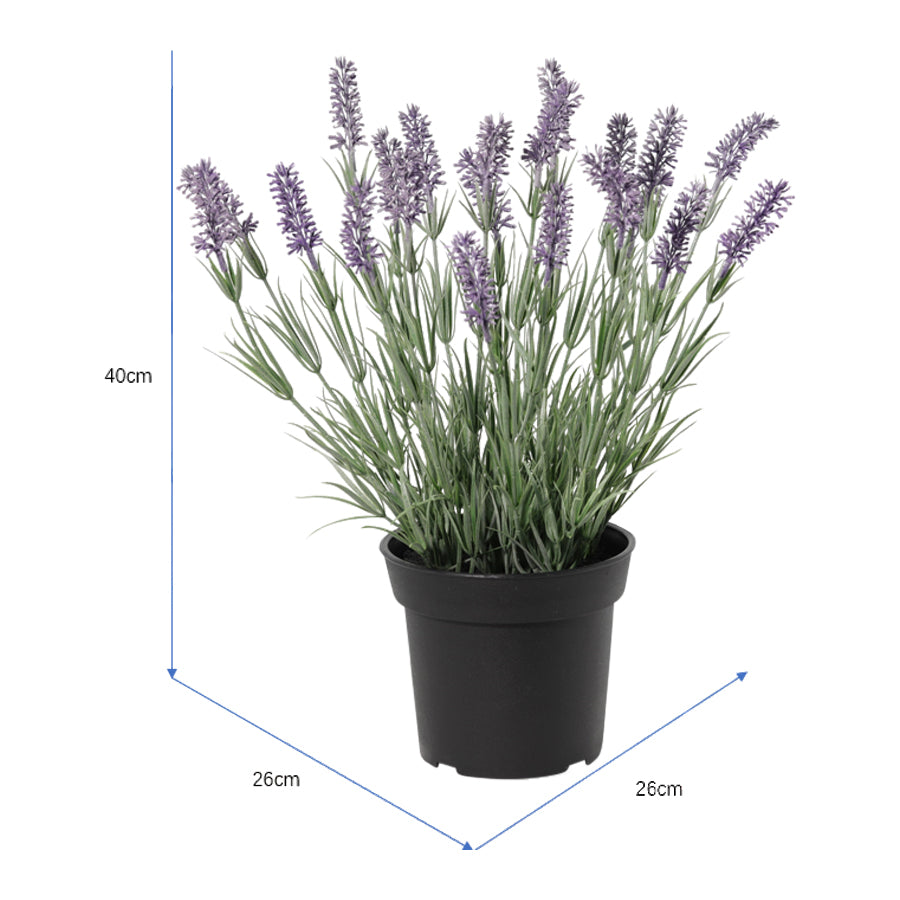Potted Artificial Lavender Plant 40cm - Image 5