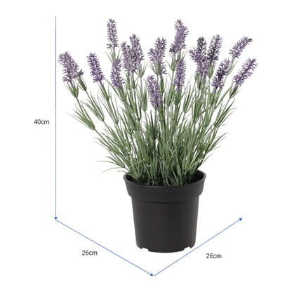 Potted Artificial Lavender Plant 40cm - Image 5