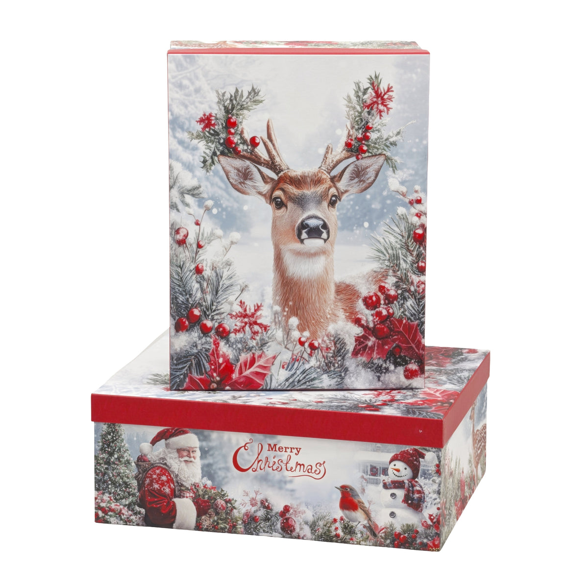 Bulk 2 Winter Magic Xmas Gift Box Set 18 43x34x16cm