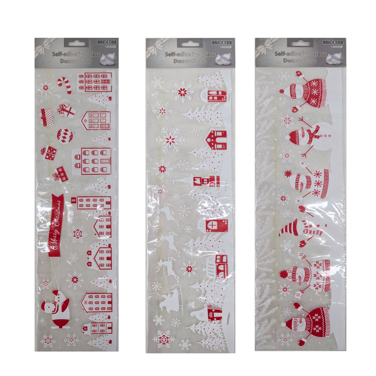 Bulk 24 Xmas Glass Decorations 14x50cm Asst