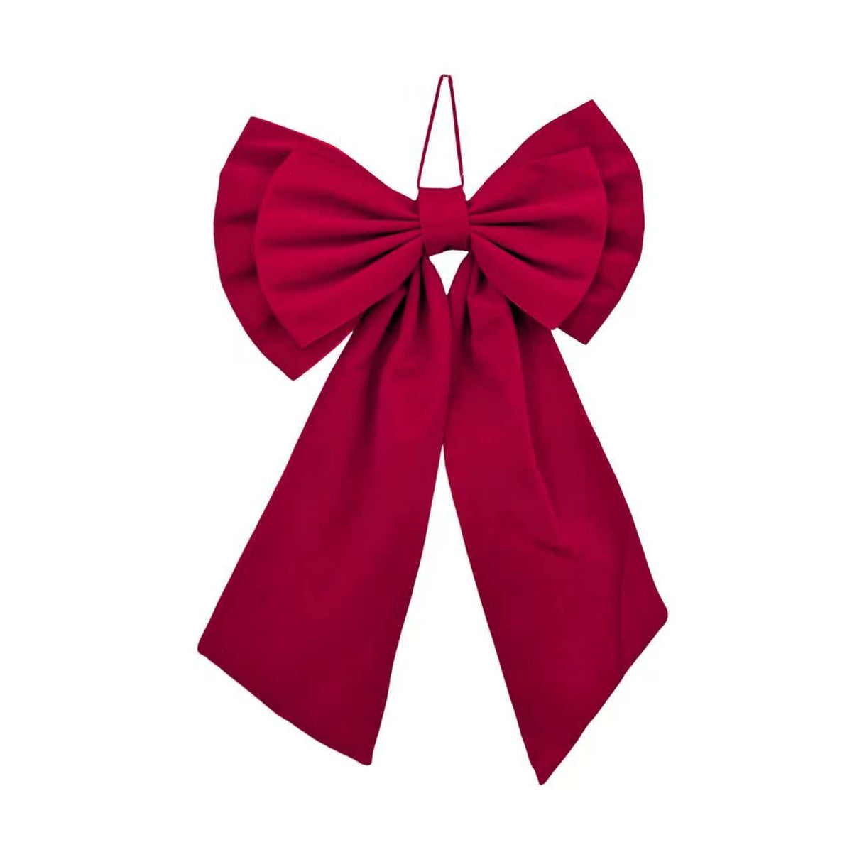 Bulk 12 Xmas Burgundy Double Layer Bow 45x78cm