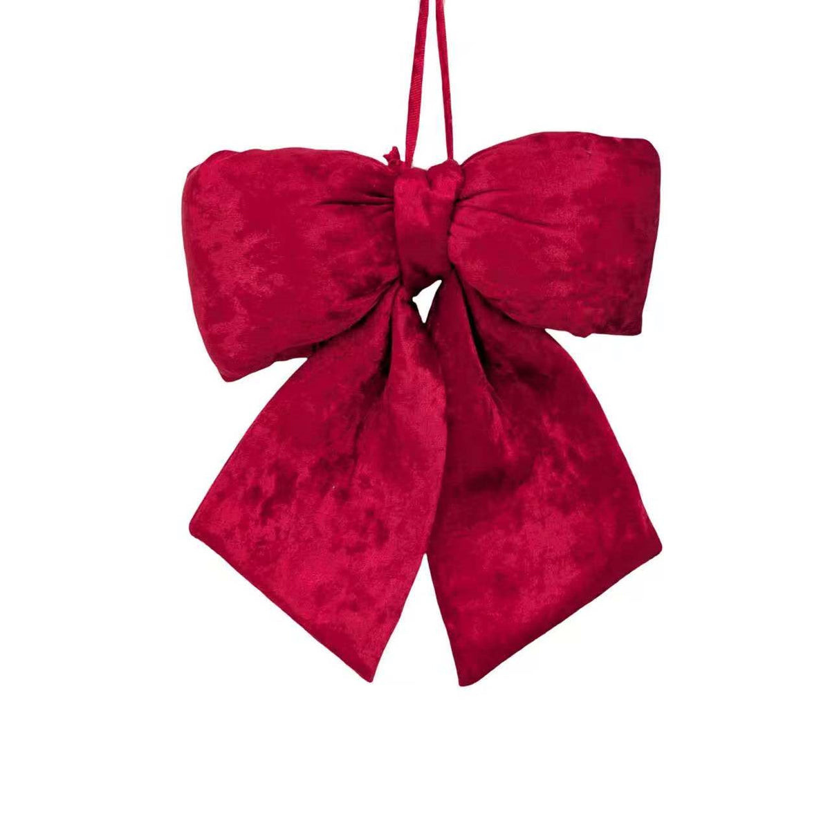 Bulk 12 Xmas Red Puffy Bow 30x40cm