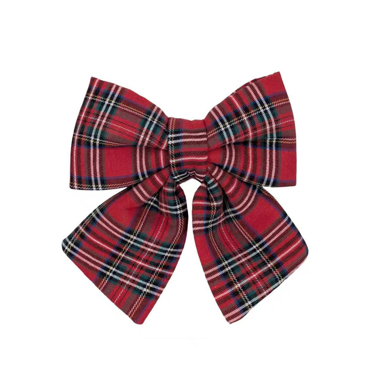Bulk 24 Xmas Tartan Bow 20x22cm