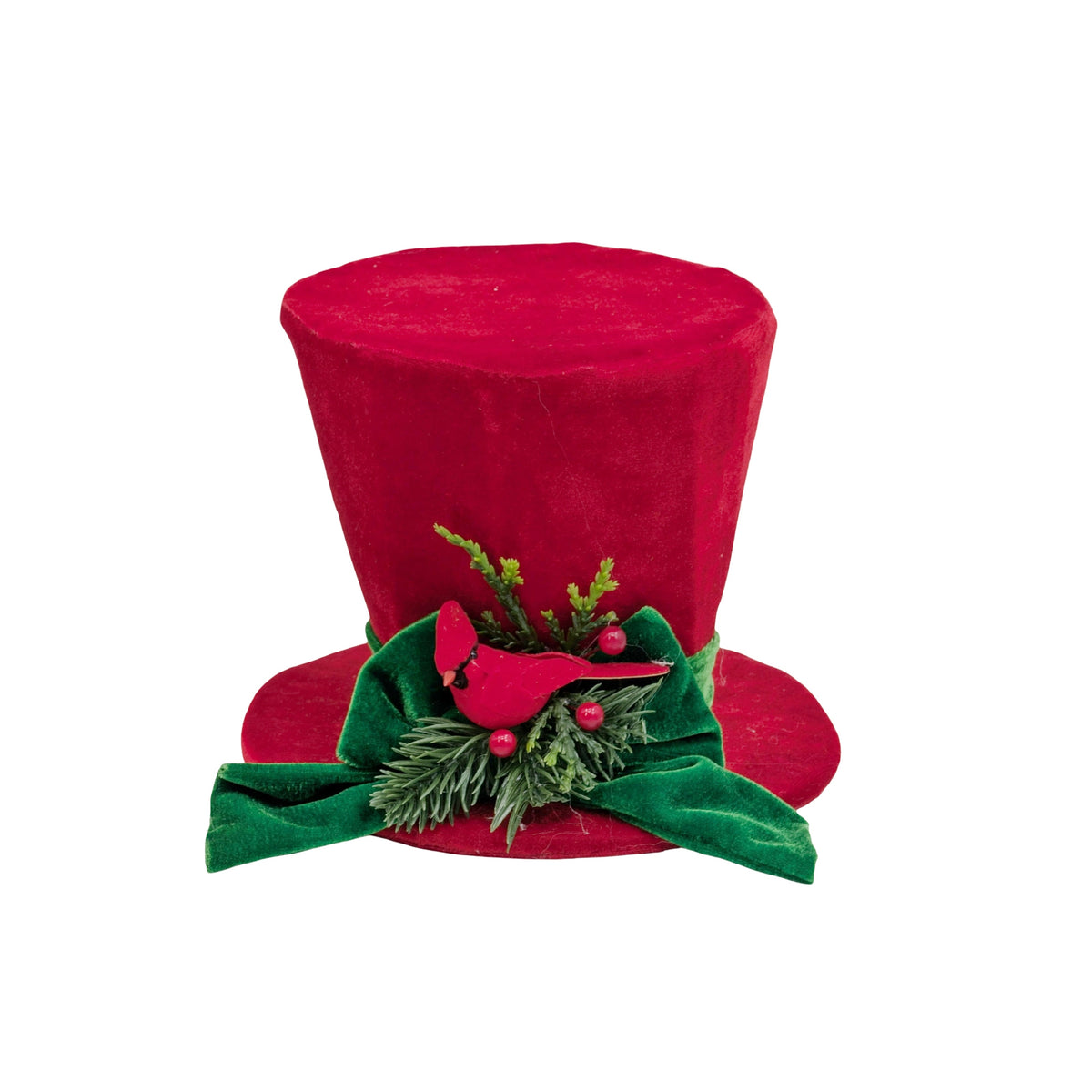 Bulk 6 The Velvet Christmas Hat d.18.5/h.14.5cm