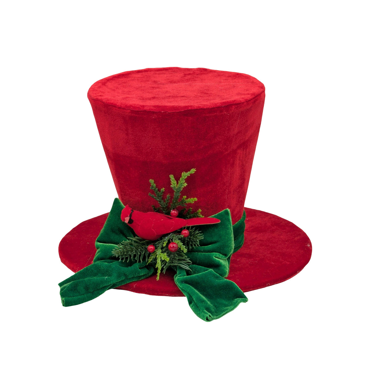 Bulk 4 The Velvet Christmas Hat d.27/h.19cm