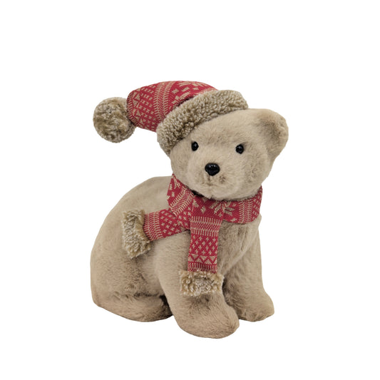 Bulk 8 Xmas Cozy Kesington Luxe Teddy 17x13x25cm