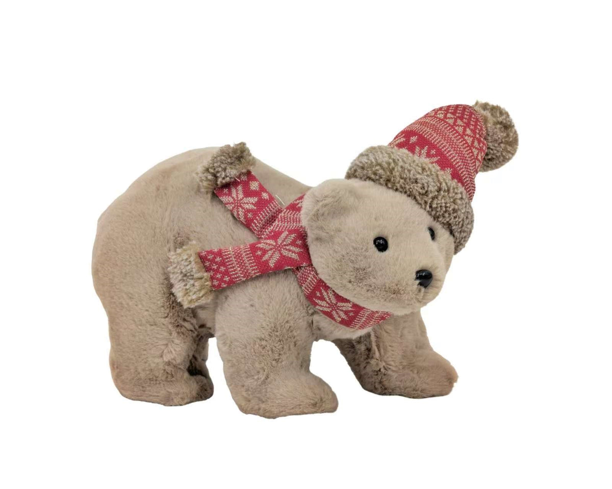 Bulk 8 Xmas Cozy Kesington Luxe Teddy 21x12x18cm