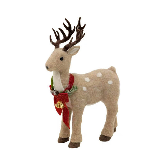 Bulk 4 Xmas Nordic Felt Reindeer 30x13x47cm