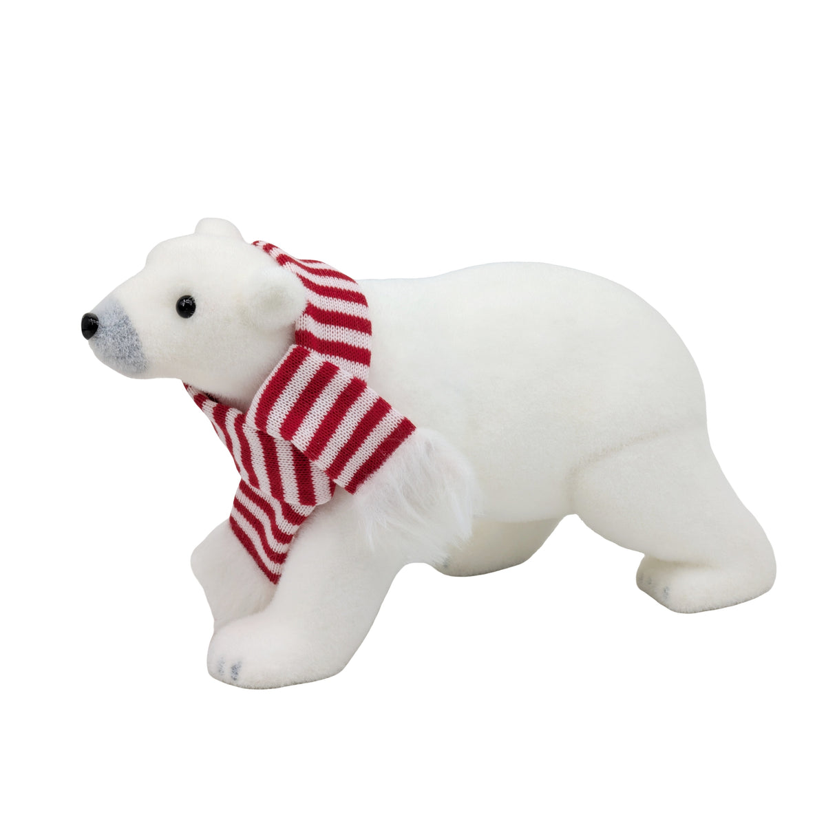 Bulk 6 Xmas Stripe & Snow Polar Bear 33x13x19cm