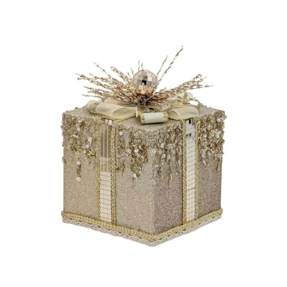 Bulk 12 Xmas Champagne Luxe Gift Box Sml 12x16cm