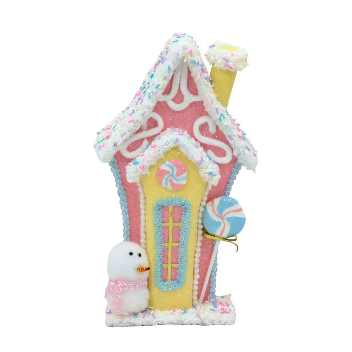 Bulk 4 Xmas Pastel Candy House 17x8x31cm