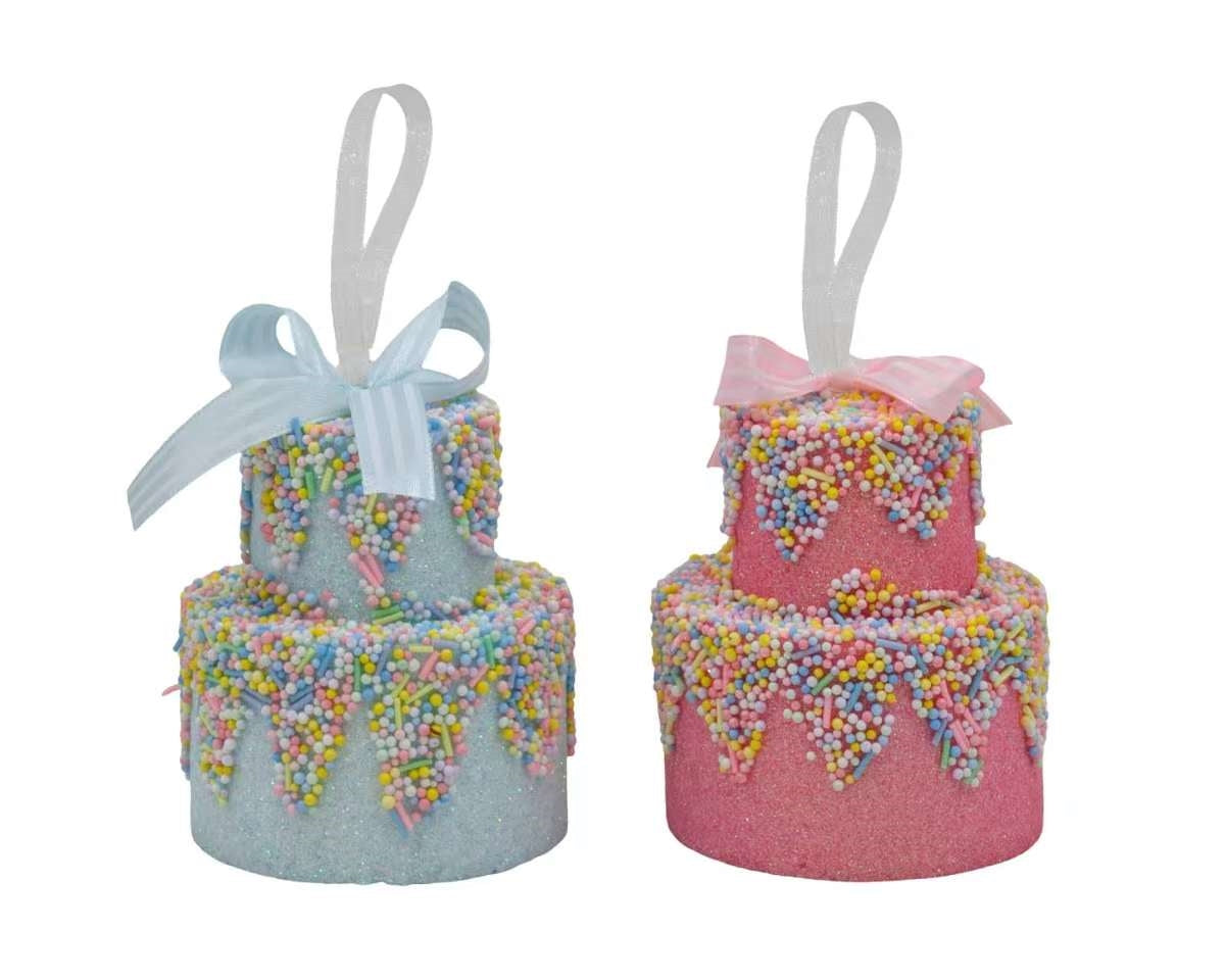 Bulk 24 Xmas Candycane Cake 10x9cm 2 Asst