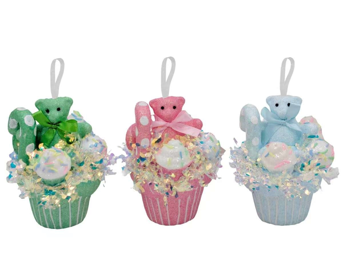 Bulk 12 Xmas Candycane Cupcake 9x13cm 3 Asst