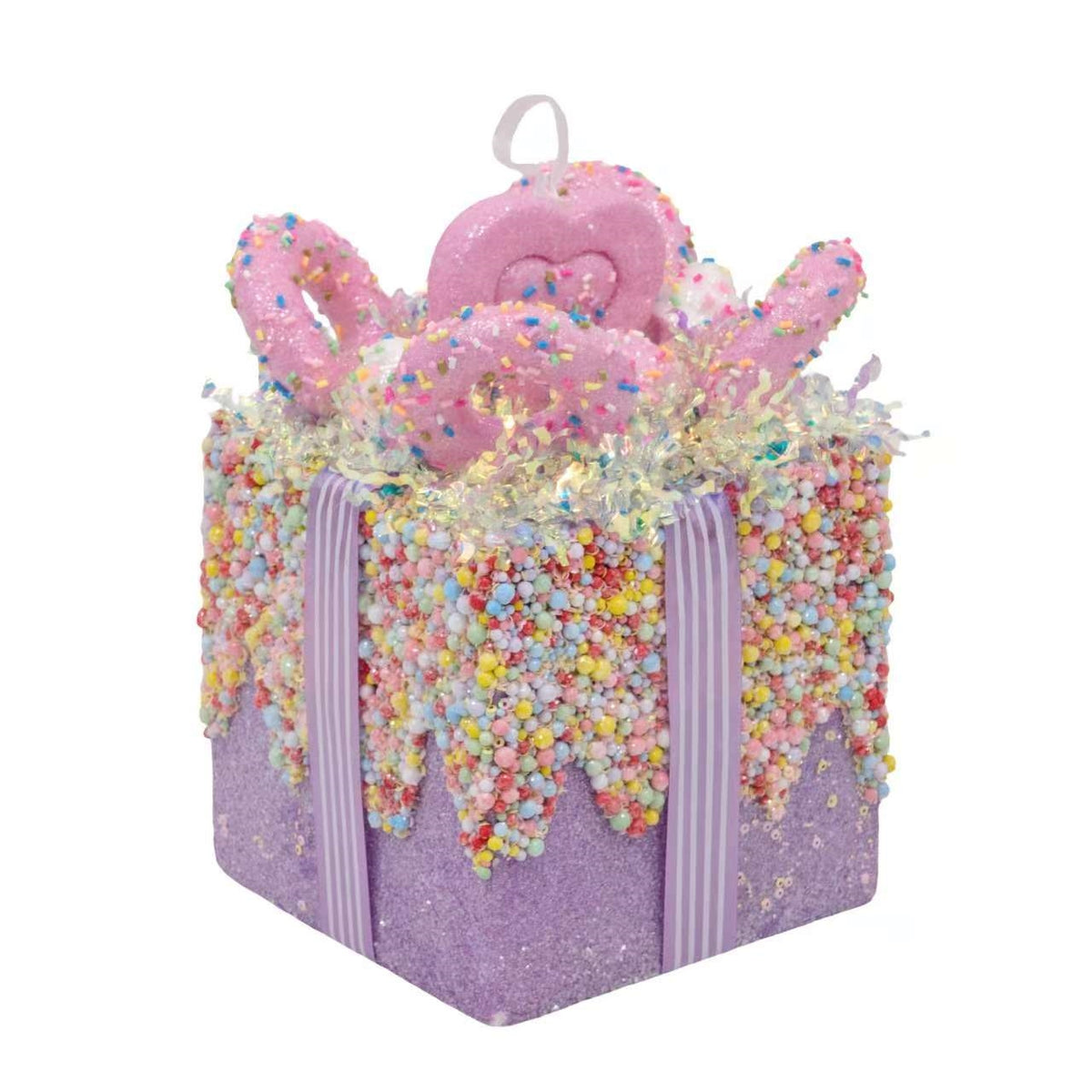 Bulk 8 Xmas Candycane Gift Box 15x21cm