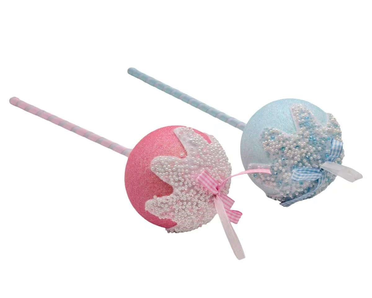 Bulk 24 Xmas Candycane Lollipop 10x35cm 2 Asst