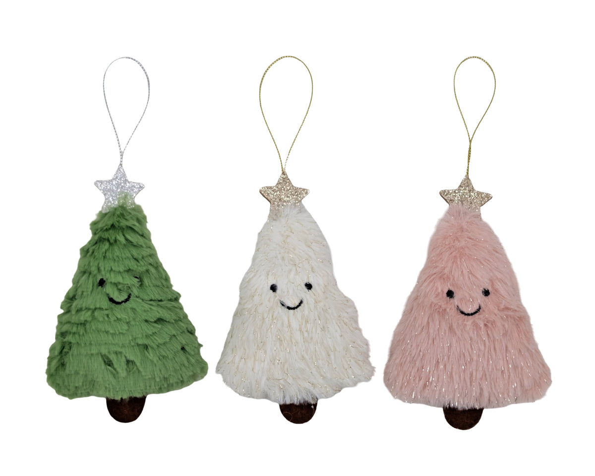 Bulk 24 Xmas Hanging Tree 13cm 3 Asst