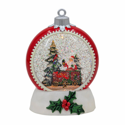 Bulk 3 Xmas Led Santa's Steam Train Bauble 17.5x10.5x21cm