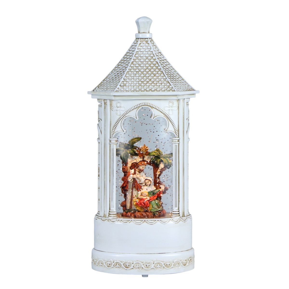 Bulk 3 Xmas Led White Arch Nativity Lantern 13x9x29.2cm