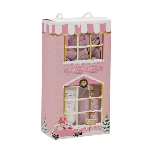 Bulk 12 Xmas Peppermint Shop Bath & Body Gift Set 14x6.7x25.2cm