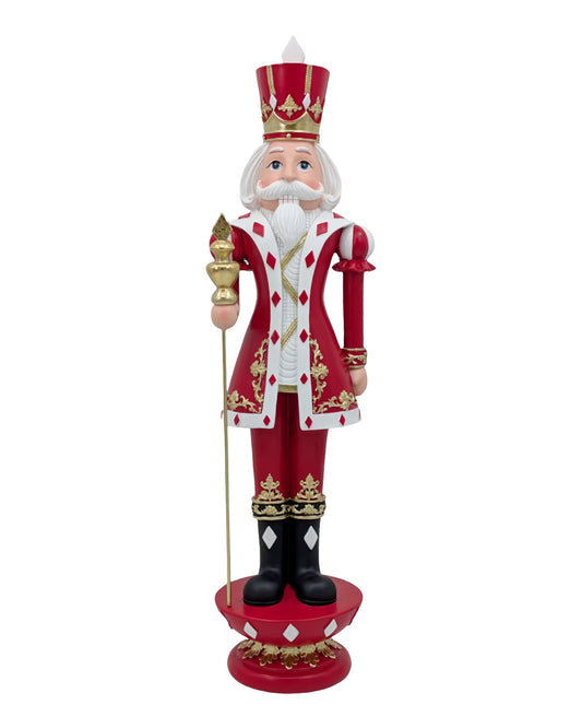 Bulk 2 Resin Diamond Pattern Nutcracker 17x15.8x63cm
