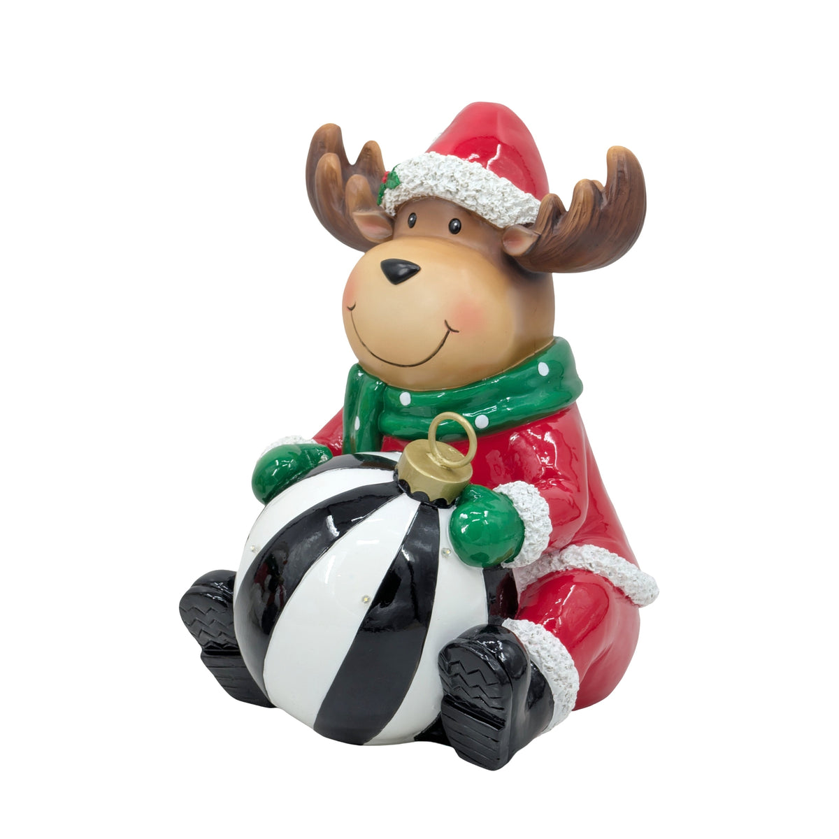 Bulk 2 Polyresin Xmas Reindeer 30x26x36.3cm