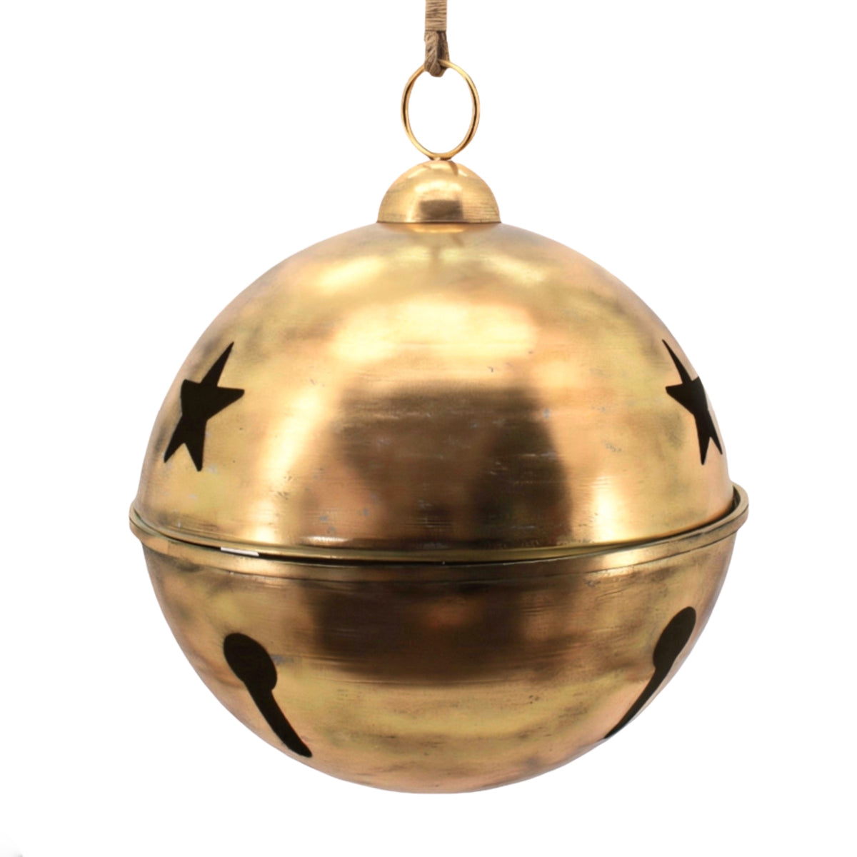 Antique Gold Metal Star Bell Jumbo 62x62x76cm
