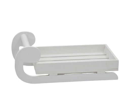 Bulk 12 Xmas Wooden Sleigh Tray Med 35x17x13cm