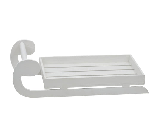 Bulk 8 Xmas Wooden Sleigh Tray Lrg 40x23x15cm