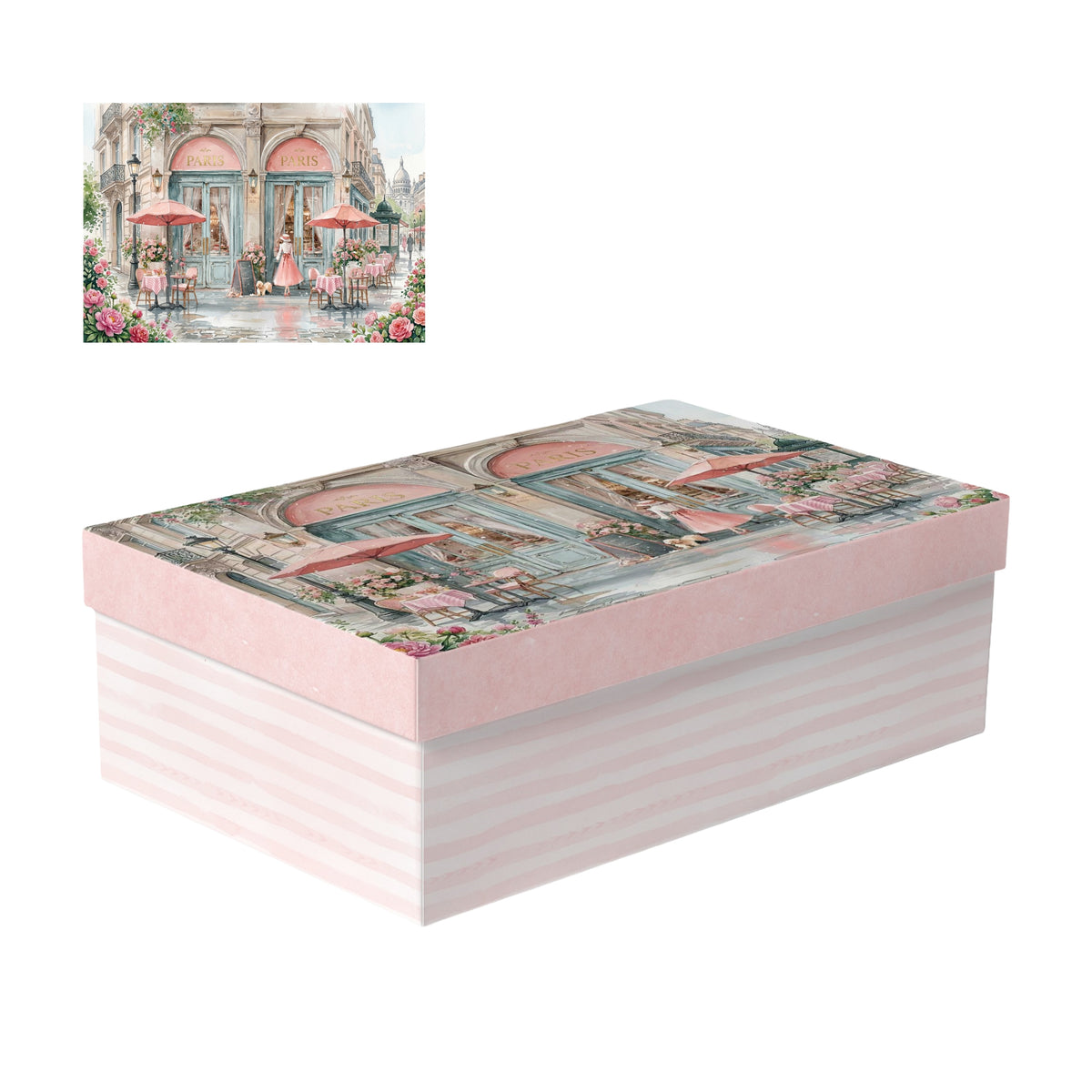 Bulk 2 Pink Parisian Gift Box Set 18 43x34x16cm