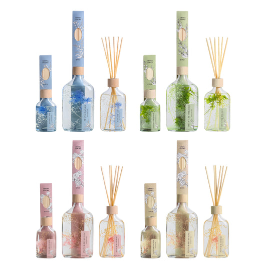 Bulk 24 Elegant Botanical Diffuser 100ml 4 Asst