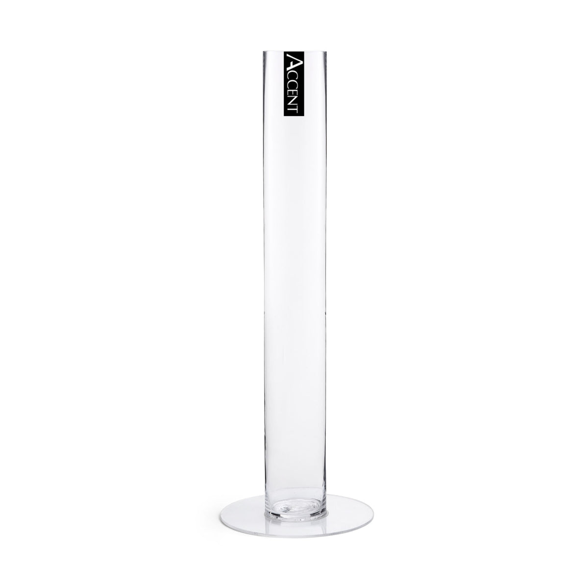 Bulk 24 Clear Slim Glass Vase With Base