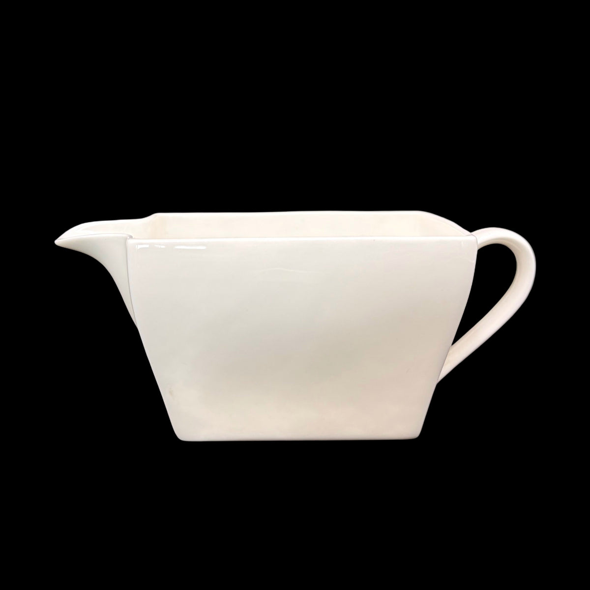 Bulk 12 White Bone China Square Gravy Jug 300ml