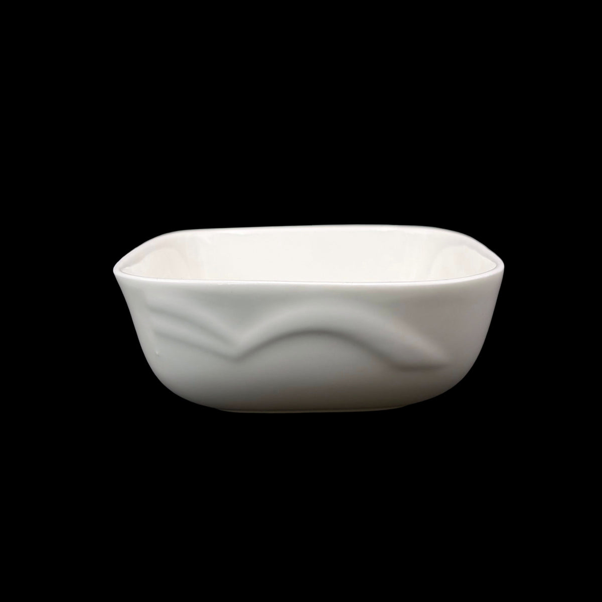 Bulk 24 White Bone China Square Bowl 11cm 4.25inch