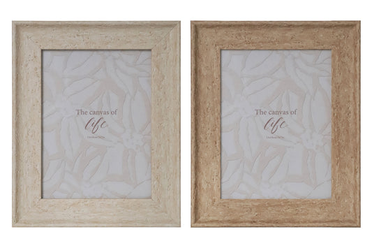 Bulk 24 Ps Photo Frame Oslo Natural 13x18cm 5x7in 2 Asst