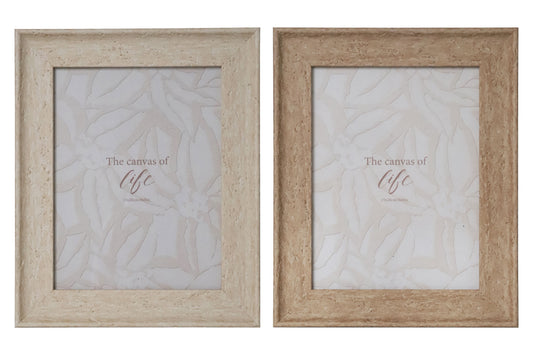 Bulk 24 Ps Photo Frame Oslo Natural 15x20cm 6x8in 2 Asst