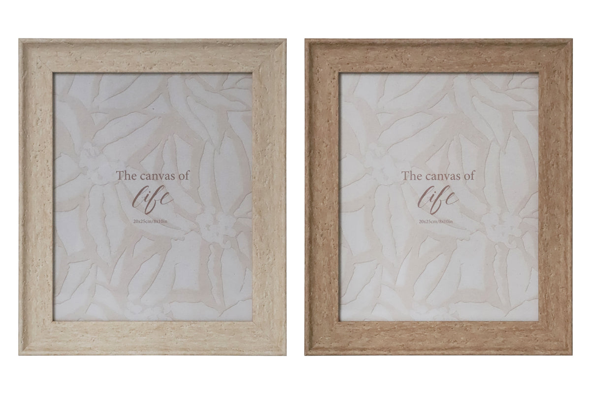 Bulk 24 Ps Photo Frame Oslo Natural 20x25cm 8x10in 2 Asst