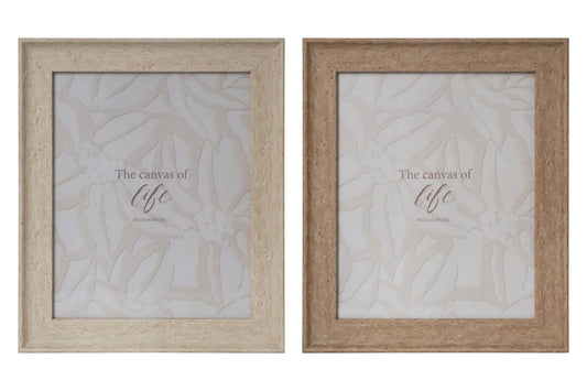 Bulk 24 Ps Photo Frame Oslo Natural 20x25cm 8x10in 2 Asst