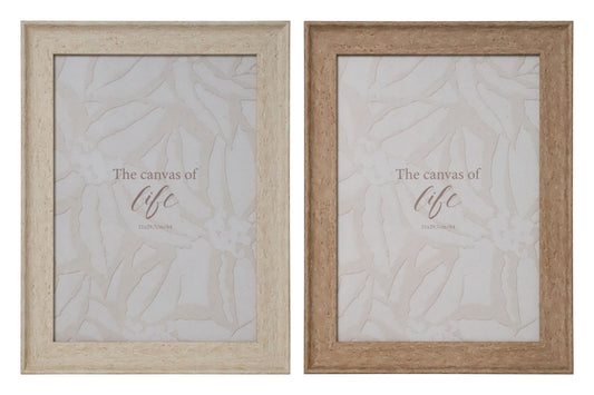 Bulk 24 Ps Photo Frame Oslo Natural a4 21x29.7cm 2 Asst