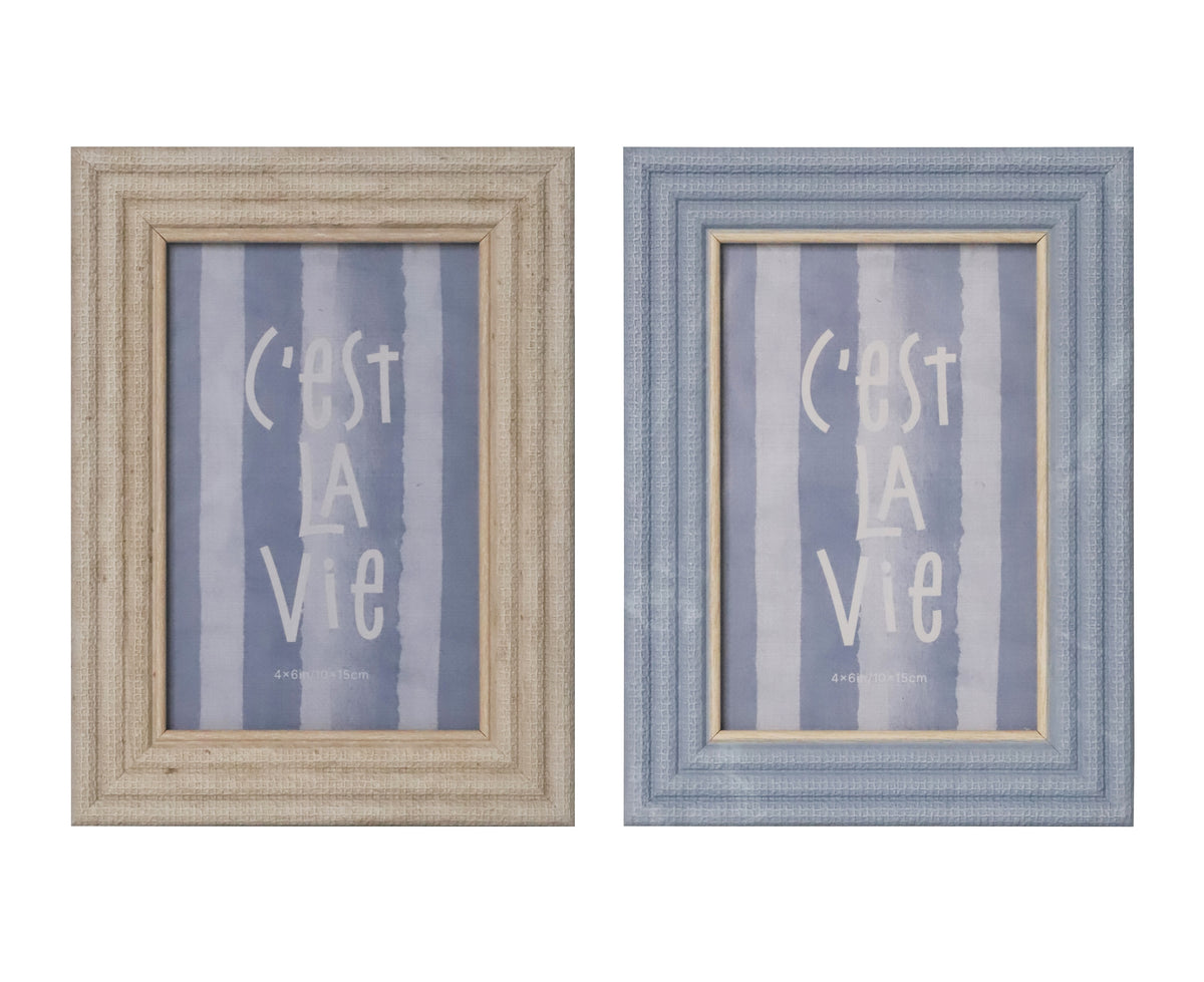 Bulk 24 Ps Photo Frame Provence Layered 10x15cm 4x6in 2 Asst