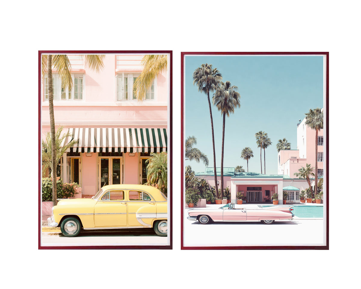 Bulk 2 Coastal Nostalgia Metallic Print Art 2 Asst