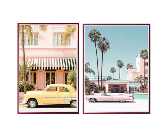 Bulk 2 Coastal Nostalgia Metallic Print Art 2 Asst