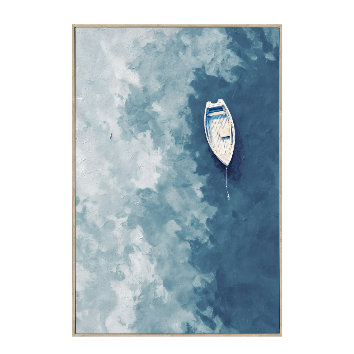 Bulk 2 Drifting in Blue Hand Painted Art