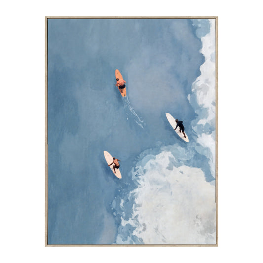 Bulk 2 Surfing in Blue Hand Painted Art