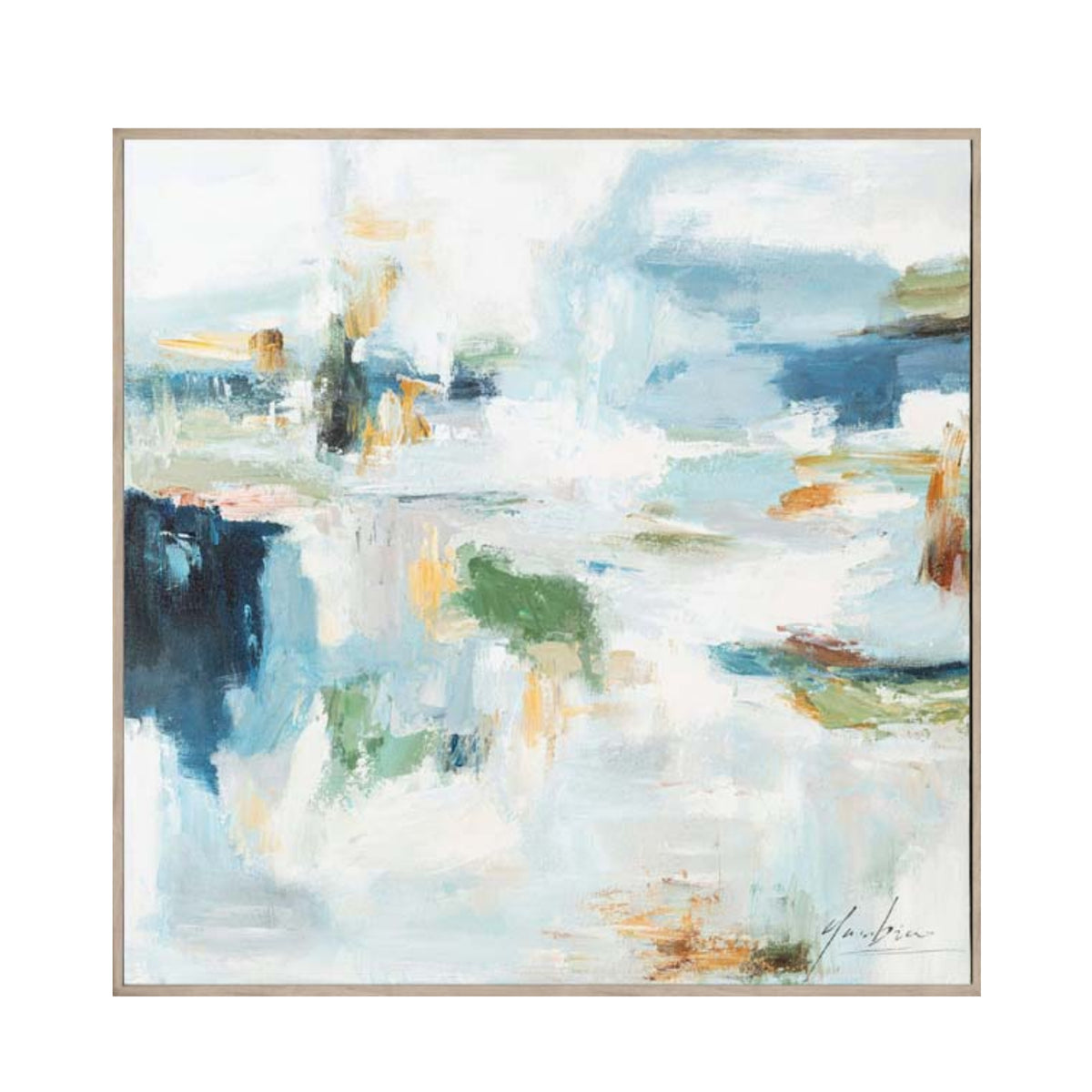 Bulk 2 Ocean Mist Painted Wall Art