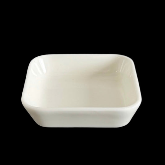 Bulk 48 White Fine Bone China Square Sauce Dish