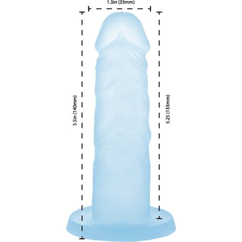 Cocktails Silicone Dildo Blue Lagoon 5.5in