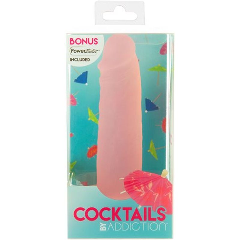 Cocktails Silicone Dildo Peach Bellini 5.5in
