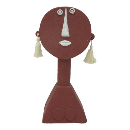 Contemporary Terracotta Tribal Lady 30cm - Image 2